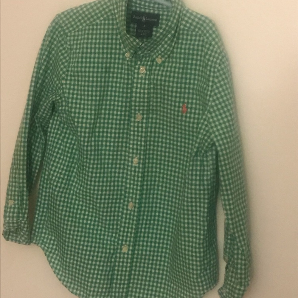 Ralph Lauren Youth Boys size  6 l/s button down